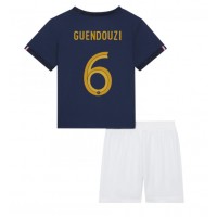 Fotbalové Dres Francie Matteo Guendouzi #6 Dětské Domácí MS 2022 Krátký Rukáv (+ trenýrky)